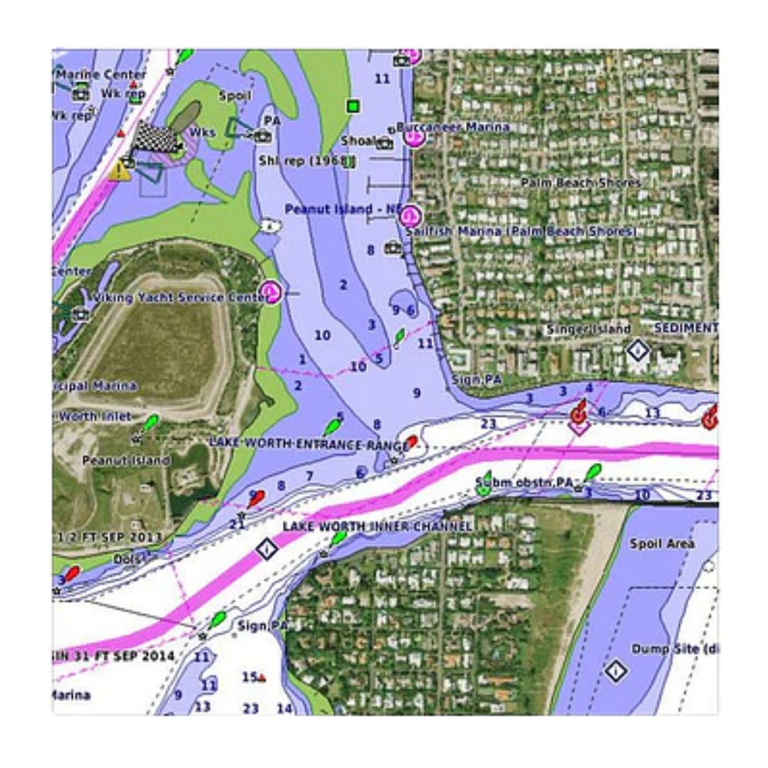 BlueChart g3 Vision - Carta Náutica Costa Oeste de Sudamérica
