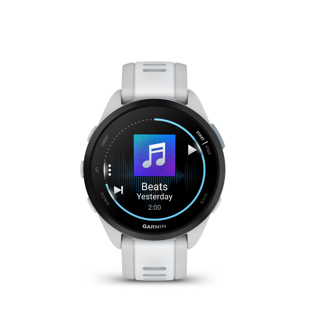 Garmin Forerunner 165 Music - Whitestone — Reloj GPS Running — vista de detalle