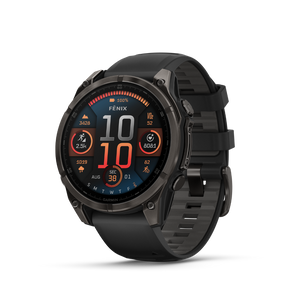 Garmin Fenix 8 Amoled - 47mm Sapphire Carbon Gray — Smartwatch Multideporte Premium — vista frontal