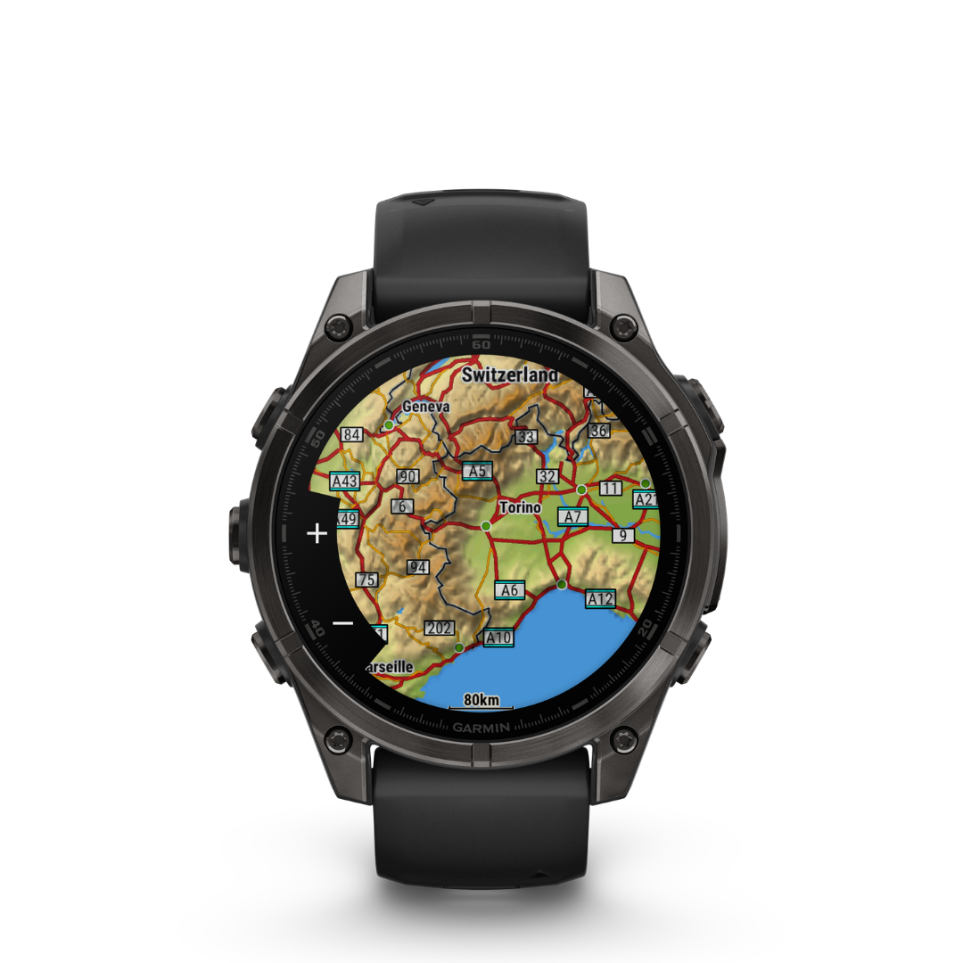 Garmin Fenix 8 Amoled - 47mm Sapphire Carbon Gray — Smartwatch Multideporte Premium — vista de detalle
