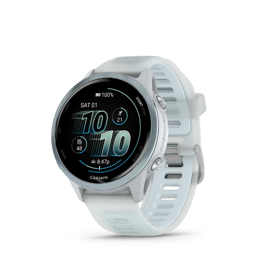Garmin Forerunner 570 - 42mm Whitestone — Reloj GPS Running — vista frontal