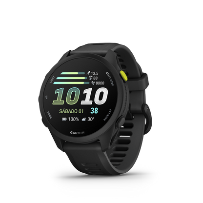 Garmin Forerunner 70 - Black — Reloj GPS Running — vista frontal