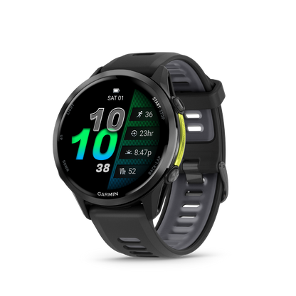 Garmin Forerunner 970 - Black — Reloj GPS Running — vista frontal
