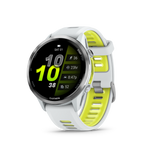 Garmin Forerunner 970 - Whitestone/Amp Yellow — Reloj GPS Running — vista frontal