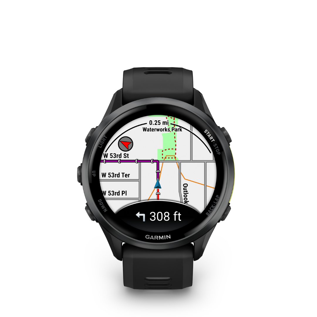 Garmin Forerunner 970 - Black — Reloj GPS Running — vista de detalle