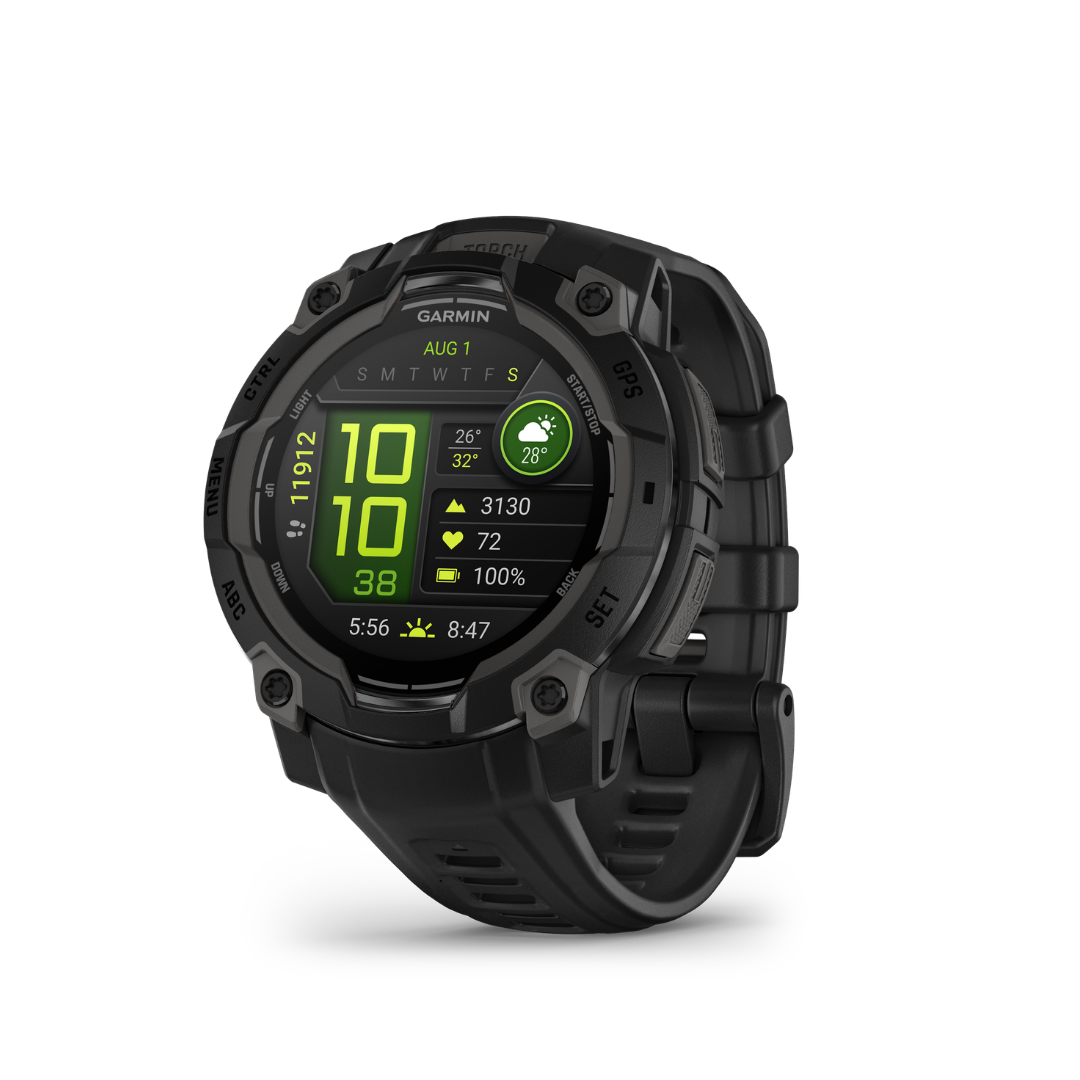Garmin Instinct 3 Amoled - 45mm Black — Reloj Outdoor Resistente — vista frontal