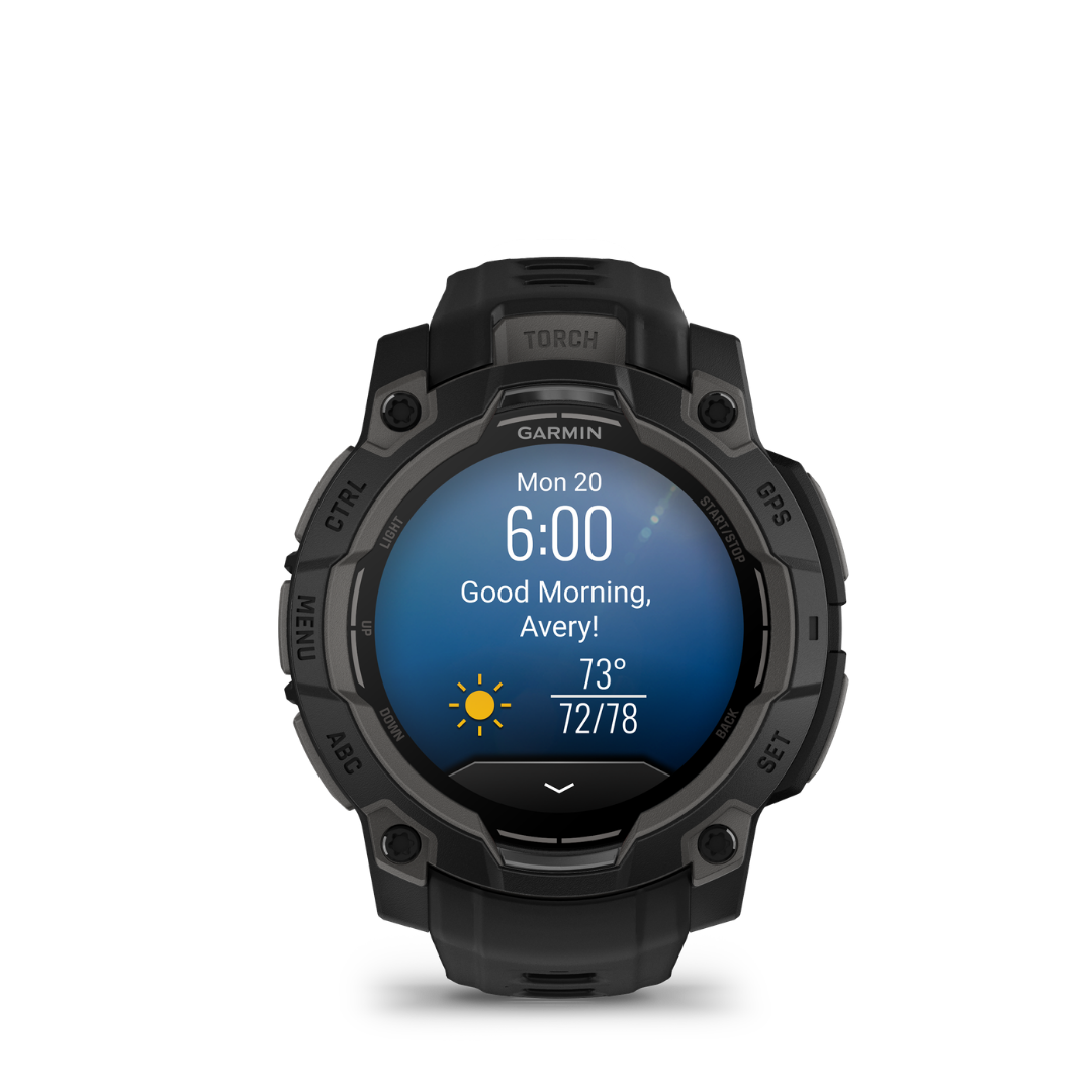 Garmin Instinct 3 Amoled - 45mm Black — Reloj Outdoor Resistente — vista de detalle