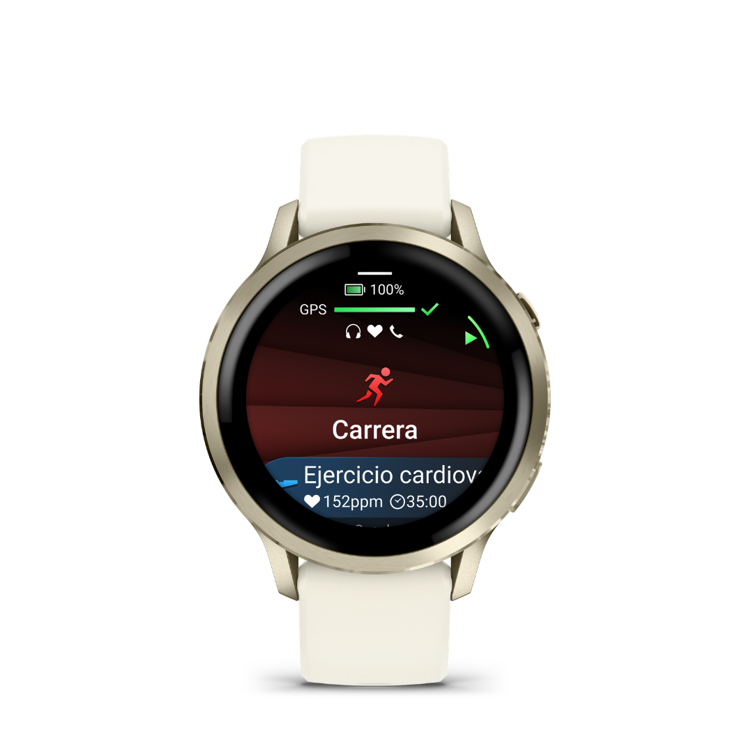 Garmin Venu 4 - 41mm Beige Lunar Gold — Smartwatch Multideporte — vista de detalle