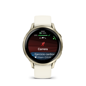 Garmin Venu 4 - 41mm Beige Lunar Gold — Smartwatch Multideporte — vista de detalle