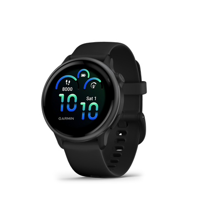 Garmin Vivoactive 6 - Black Slate — Smartwatch Multideporte — vista frontal