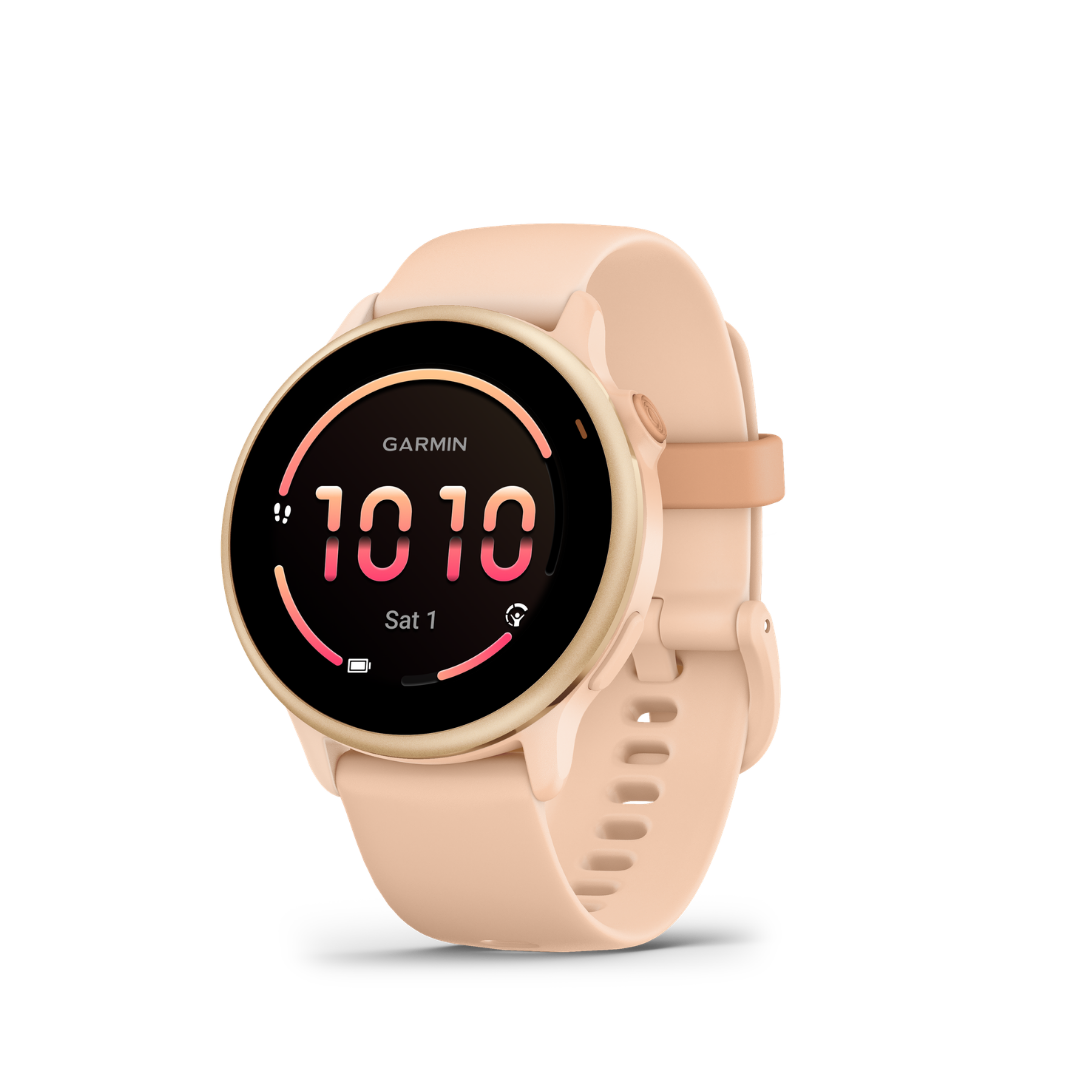Garmin Vivoactive 6 - Metallic Pink Dawn — Smartwatch Multideporte — vista frontal