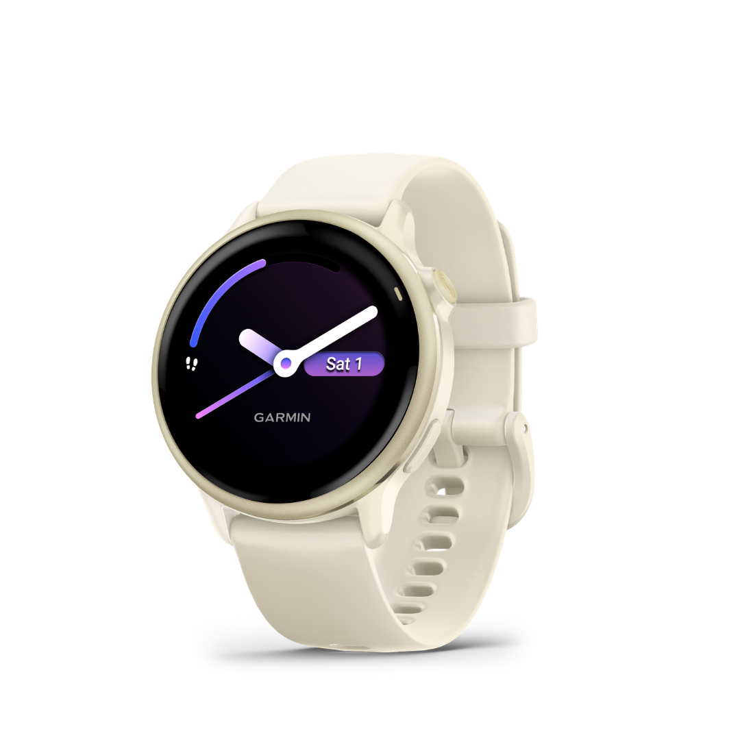 Garmin Vivoactive 6 - Lunar Gold — Smartwatch Multideporte — vista frontal