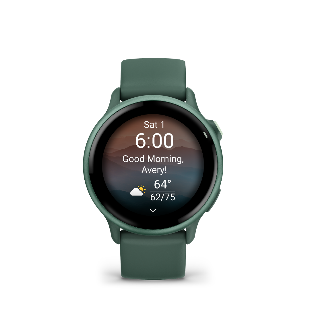 Garmin Vivoactive 6 - Metallic Jasper Green — Smartwatch Multideporte — vista de detalle
