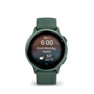 Garmin Vivoactive 6 - Metallic Jasper Green — Smartwatch Multideporte — vista de detalle
